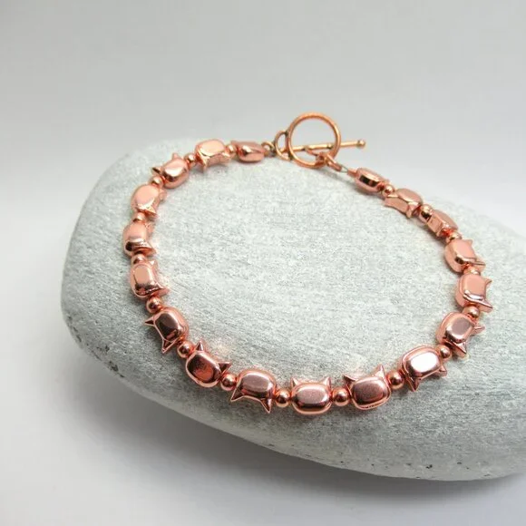 Copper Cat bracelet - Picture 4 of 11